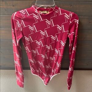 NWOT La Manuel Pink Long Sleeve Dry-Fit Bodysuit